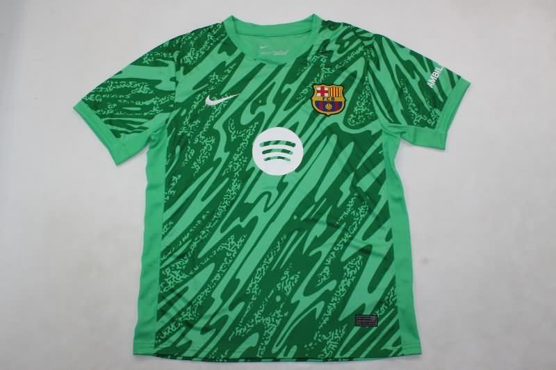 Thailand Quality(AAA) 24/25 Barcelona Goalkeeper Green Soccer Jersey