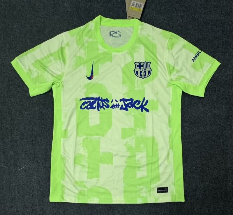 Thailand Quality(AAA) 24/25 Barcelona Third Soccer Jersey Sponsor 03
