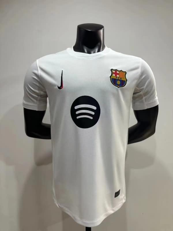 Thailand Quality(AAA) 24/25 Barcelona White Soccer Jersey