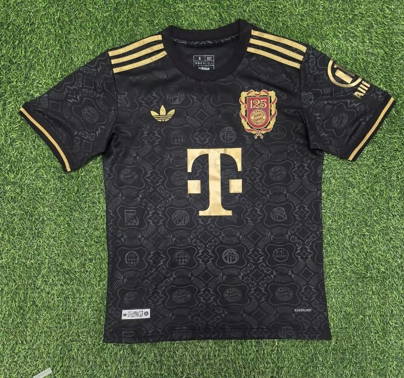 Thailand Quality(AAA) 125th Bayern Munich Anniversary Black Soccer Jersey