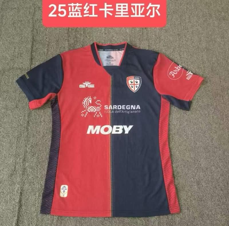 Thailand Quality(AAA) 24/25 Cagliari Home Soccer Jersey