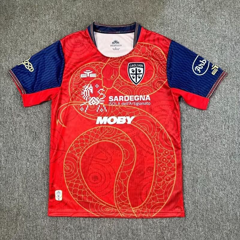 Thailand Quality(AAA) 24/25 Cagliari Special Soccer Jersey