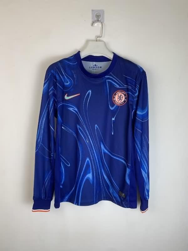 Thailand Quality(AAA) 24/25 Chelsea Home Long Sleeve Soccer Jersey