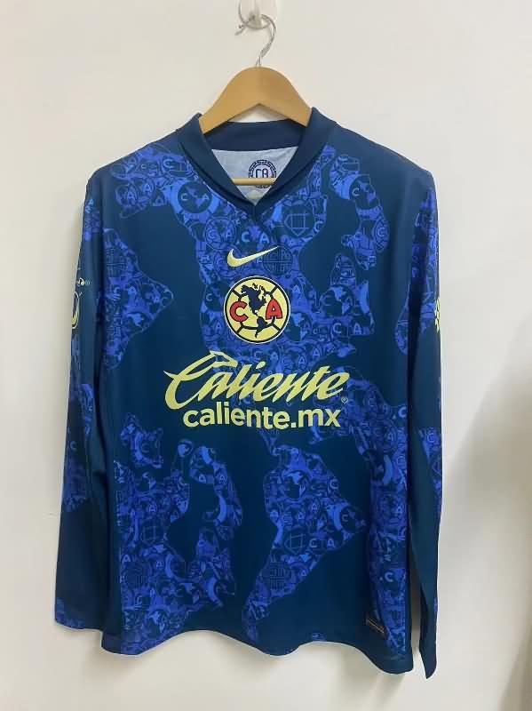 Thailand Quality(AAA) 24/25 Club America Away Long Sleeve Soccer Jersey