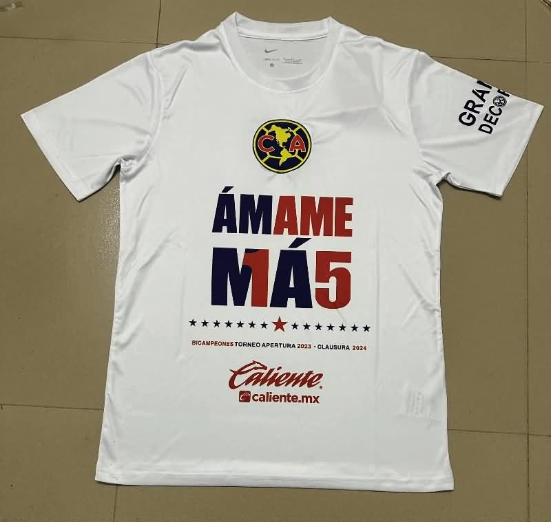 Thailand Quality(AAA) 2024 Club America Champion Soccer Shirt 02