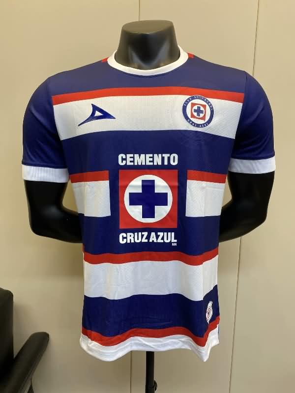 Thailand Quality(AAA) 24/25 Cruz Azul Goalkeeper Blue Soccer Jersey (Player)