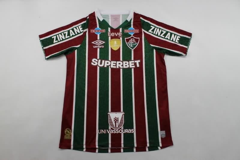 Thailand Quality(AAA) 2024 Fluminense Home Soccer Jersey Sponsor
