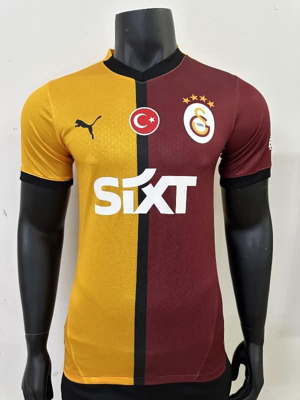 Thailand Quality(AAA) 24/25 Galatasaray Home Soccer Jersey (Player)