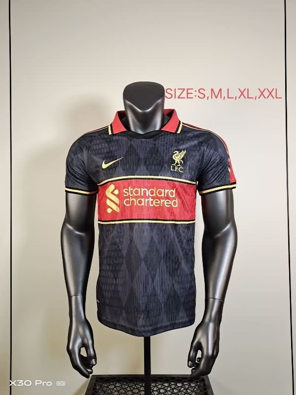 Thailand Quality(AAA) 24/25 Liverpool Black Soccer Jersey (Player)