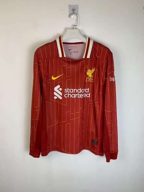 Thailand Quality(AAA) 24/25 Liverpool Home Long Sleeve Soccer Jersey