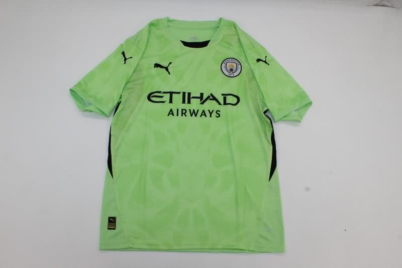 Thailand Quality(AAA) 24/25 Manchester City Goalkeeper Green Soccer Jersey