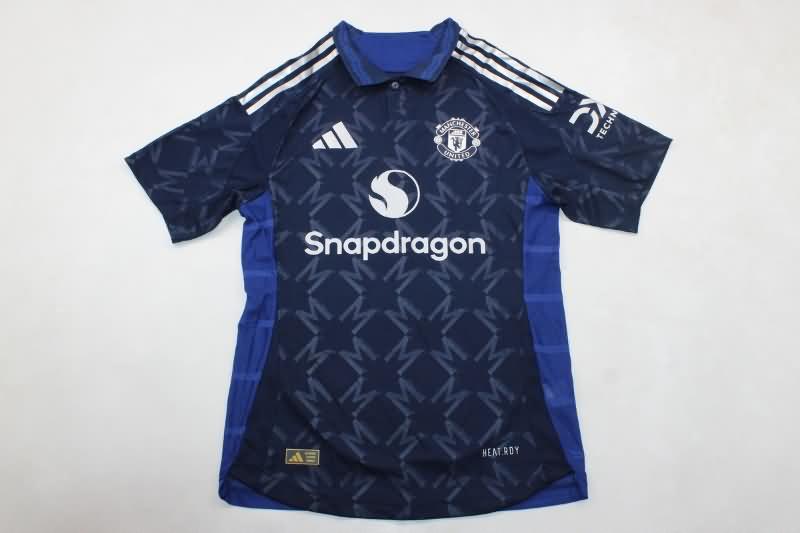 Thailand Quality(AAA) 24/25 Manchester United Away Soccer Jersey (Player)