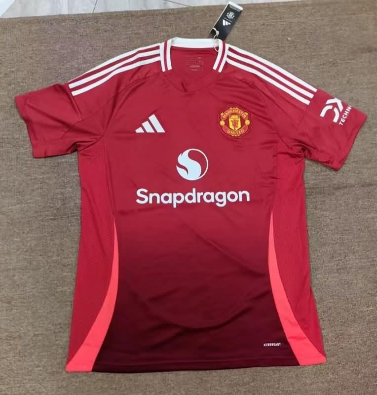 Thailand Quality(AAA) 24/25 Manchester United Home Soccer Jersey Leaked