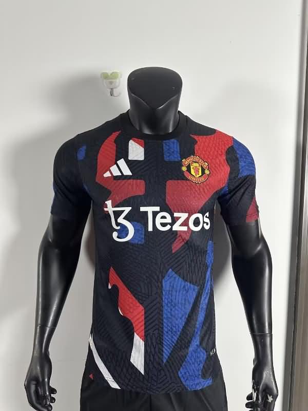 Thailand Quality(AAA) 24/25 Manchester United Training Soccer Jersey (Player) 02