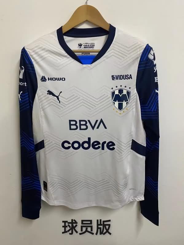 Thailand Quality(AAA) 24/25 Monterrey Away Long Sleeve Soccer Jersey (Player)