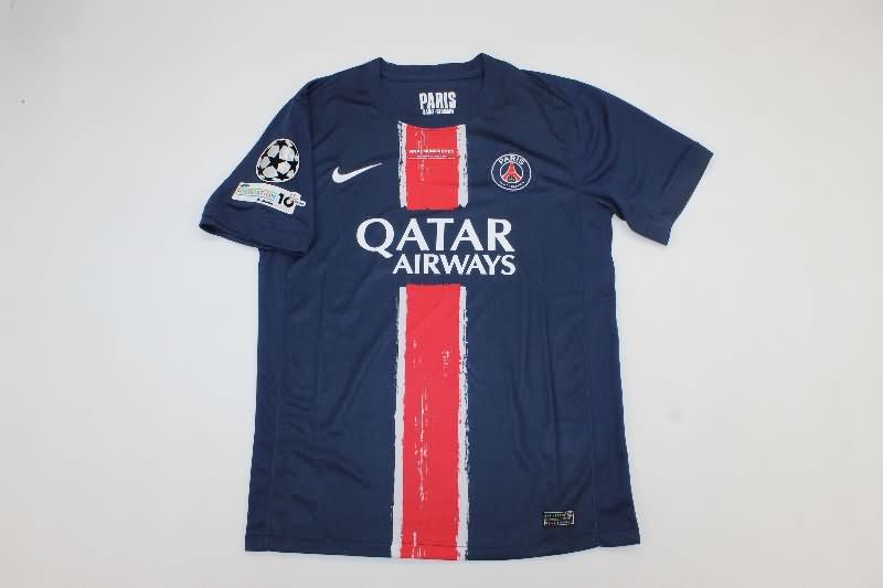 Thailand Quality(AAA) 24/25 Paris St Germain UCL Final Home Soccer Jersey