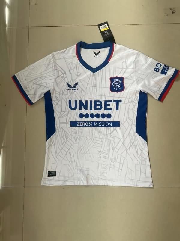 Thailand Quality(AAA) 24/25 Rangers Away Soccer Jersey