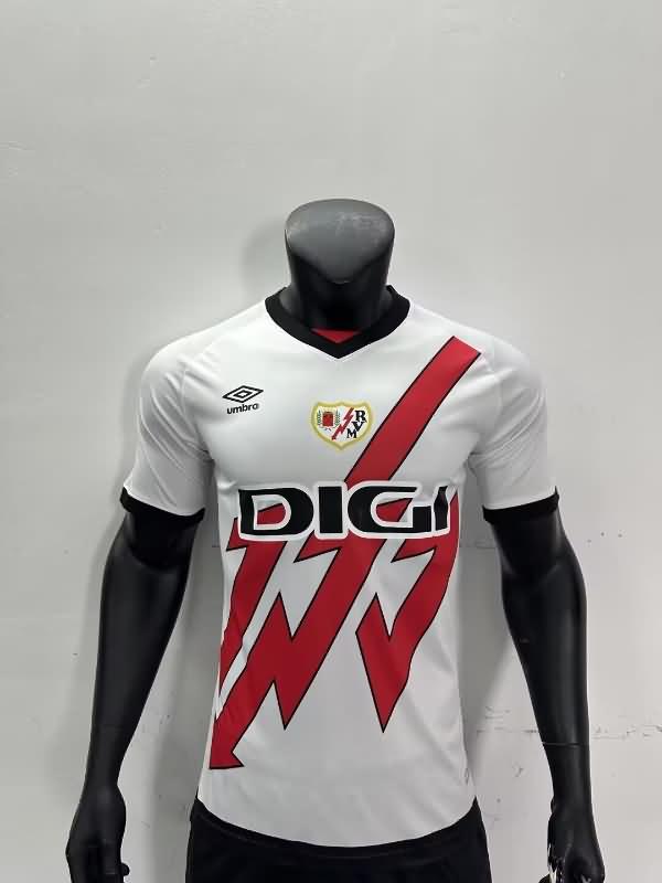 Thailand Quality(AAA) 24/25 Rayo Vallecano Home Soccer Jersey (Player)