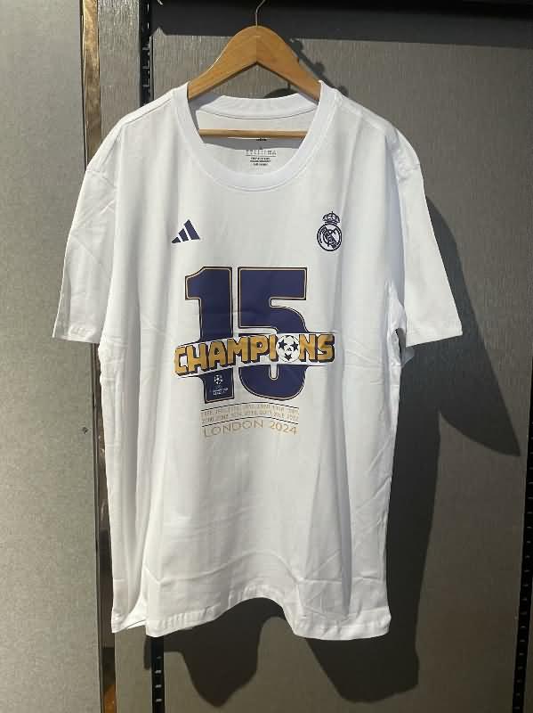 Thailand Quality(AAA) 2024 Real Madrid Champion Soccer Jersey