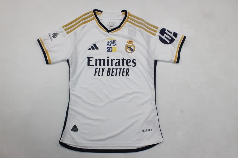 Thailand Quality(AAA) 24/25 Real Madrid Classic Match Soccer Jersey