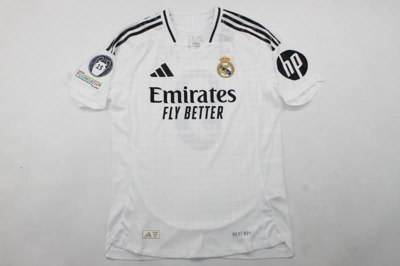 Thailand Quality(AAA) 24/25 Real Madrid Home Soccer Jersey (Player)