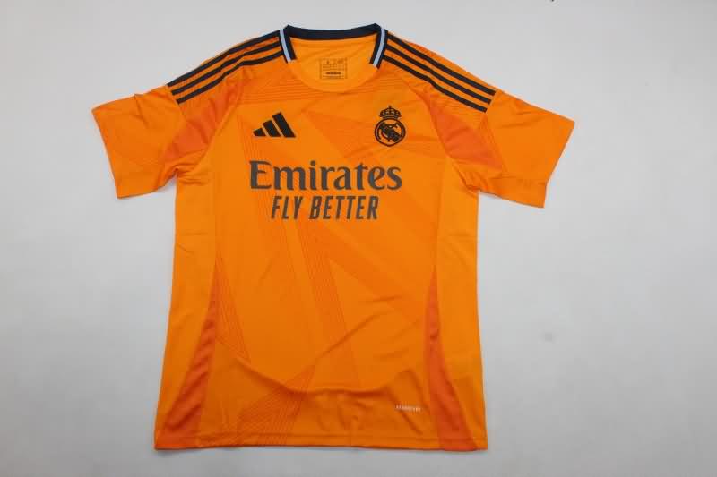 Thailand Quality(AAA) 24/25 Real Madrid Orange Soccer Jersey