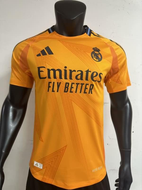 Thailand Quality(AAA) 24/25 Real Madrid Orange Soccer Jersey (Player)