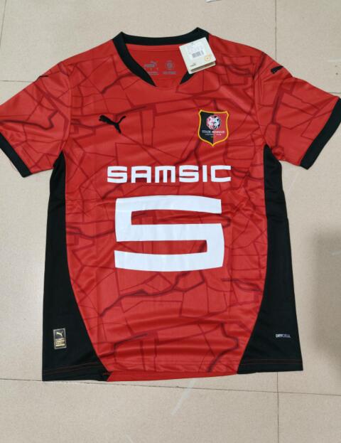 Thailand Quality(AAA) 24/25 Stade Rennais Home Soccer Jersey