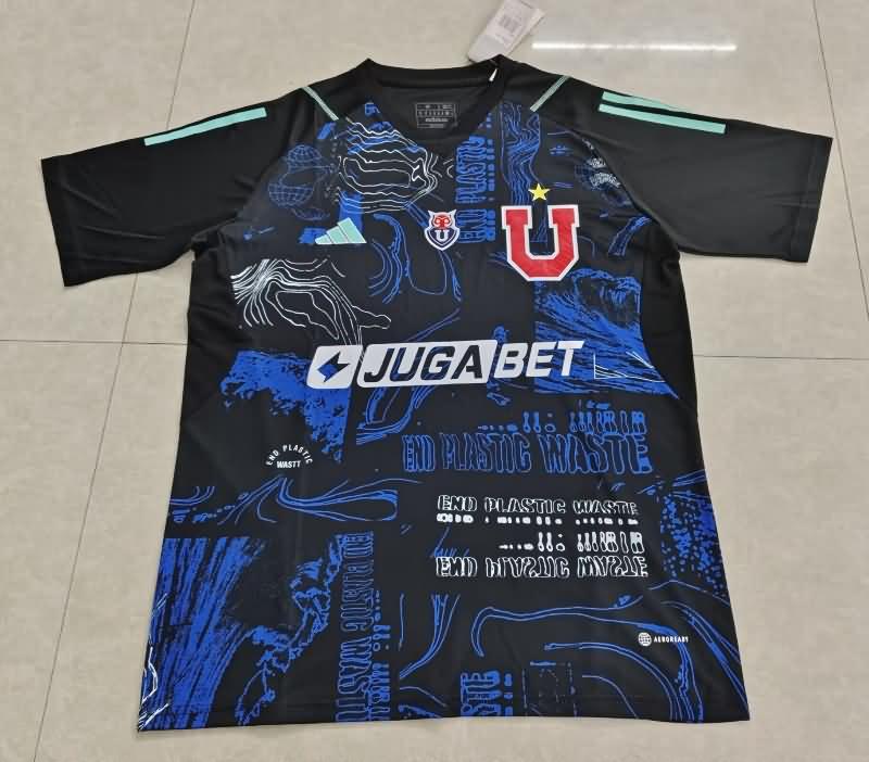 Thailand Quality(AAA) 2024 Universidad Chile Goalkeeper Black Soccer Jersey
