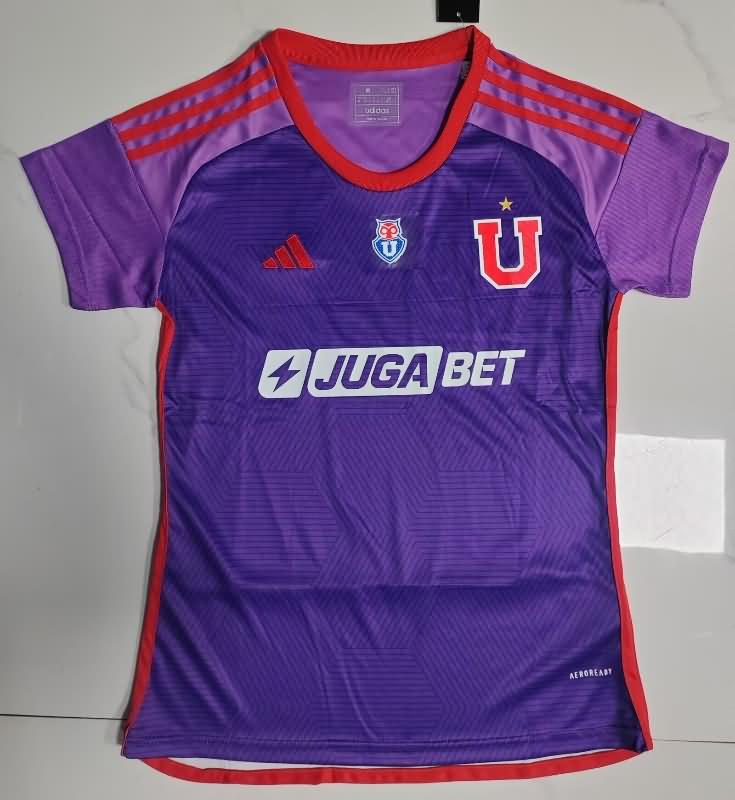 Thailand Quality(AAA) 2024 Universidad Chile Third Women Soccer Jersey