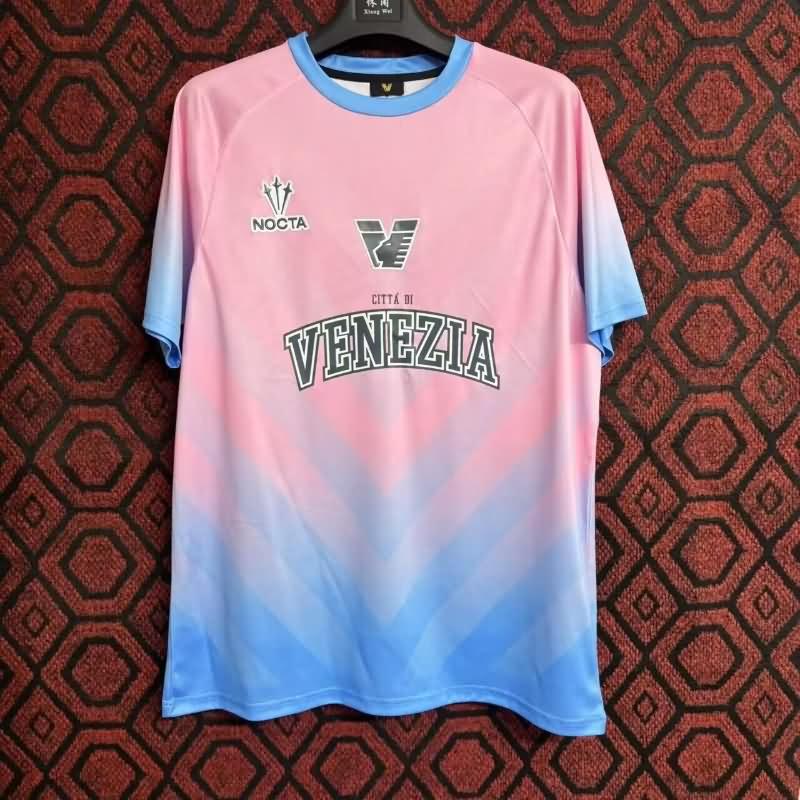 Thailand Quality(AAA) 24/25 Venezia Goalkeeper Pink Soccer Jersey