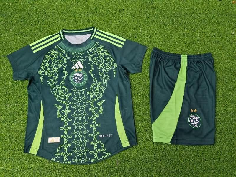 2024/25 Algeria Away Kids Soccer Jersey And Shorts (Player)