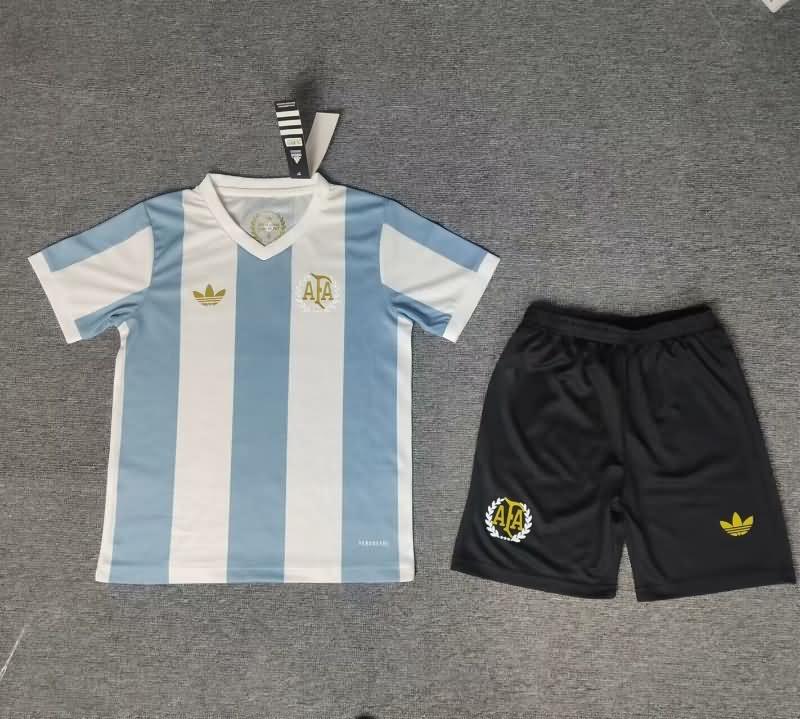 50th Argentina Anniversary Kids Soccer Jersey And Shorts