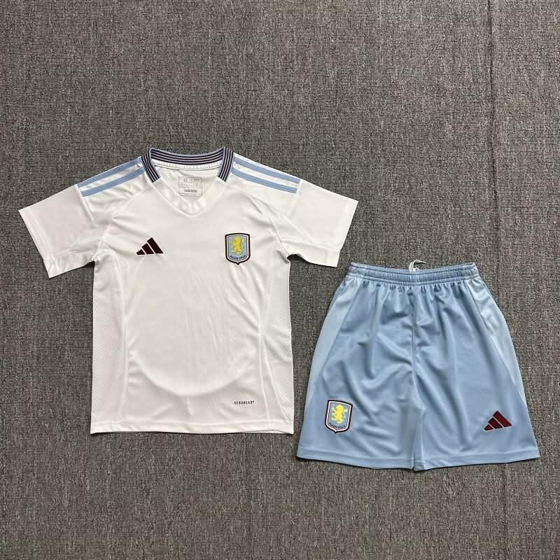 24/25 Aston Villa Away Kids Soccer Jersey And Shorts