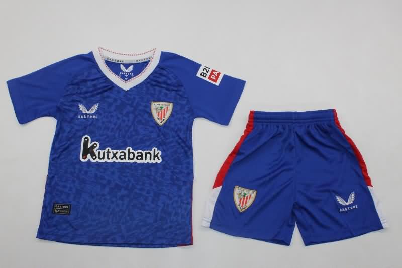 24/25 Athletic Bilbao Away Kids Soccer Jersey And Shorts