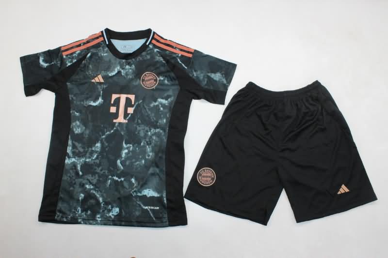 24/25 Bayern Munich Away Kids Soccer Jersey And Shorts