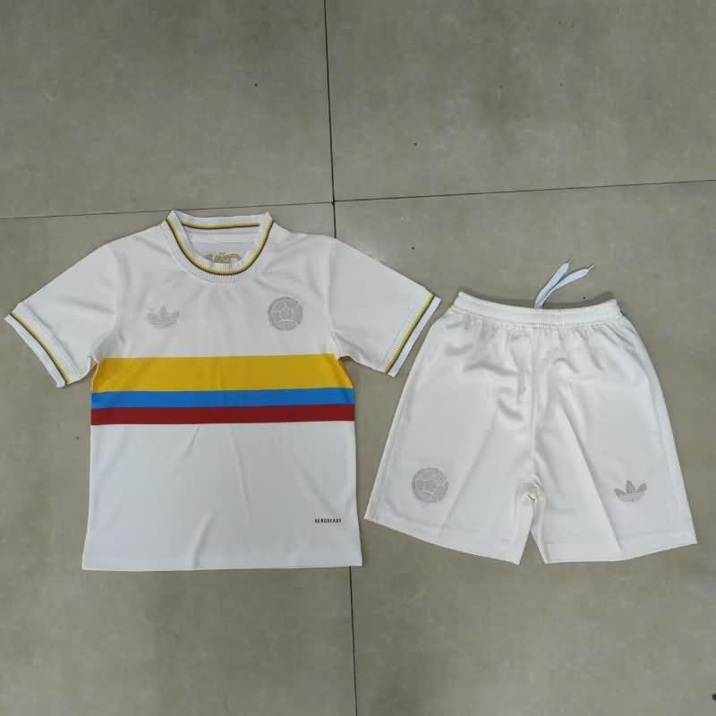 100th Colombia Kids Soccer Jersey And Shorts