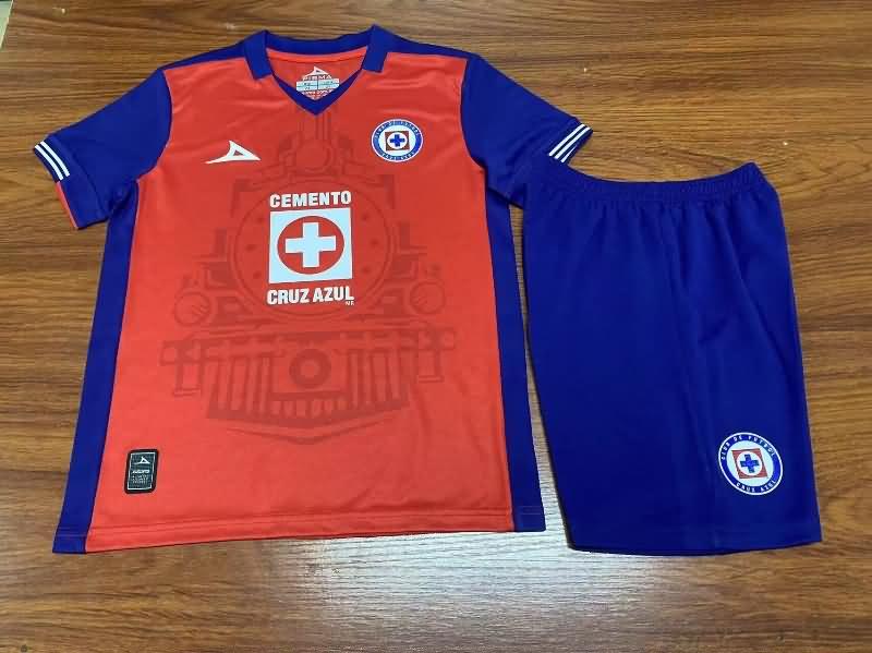 24/25 Cruz Azul Third Kids Soccer Jersey And Shorts