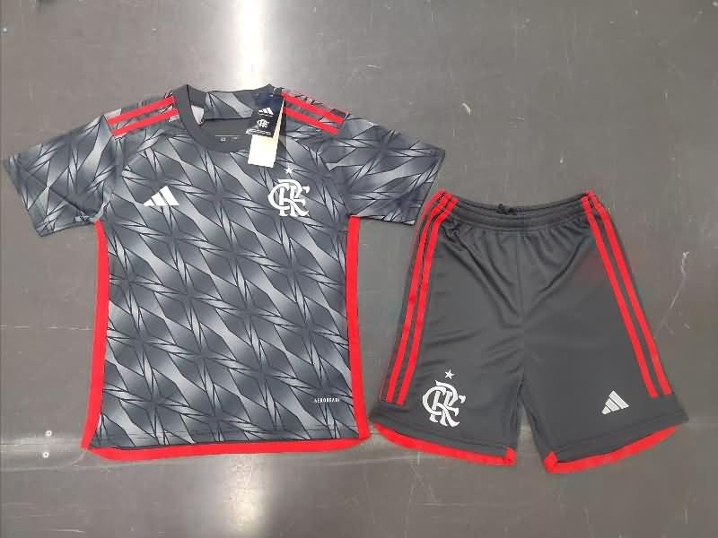 2024 Flamengo Third Kids Soccer Jersey And Shorts