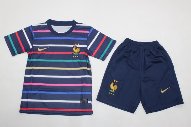 2024 France Training Kids Soccer Jersey And Shorts