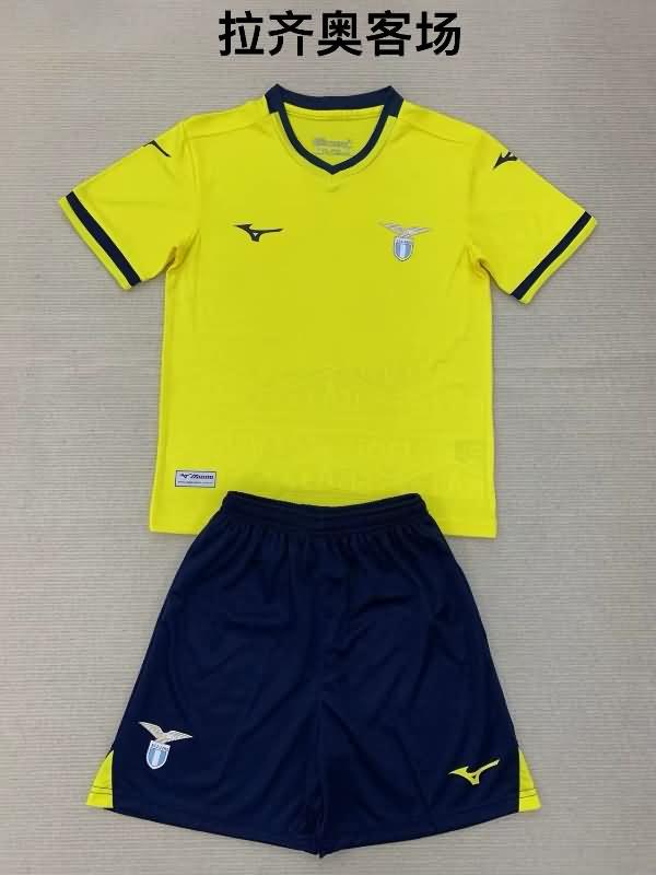 24/25 Lazio Away Kids Soccer Jersey And Shorts