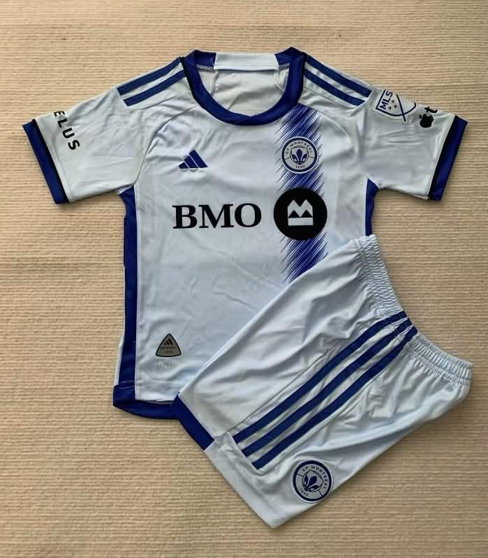 2024 Montreal Away Kids Soccer Jersey And Shorts