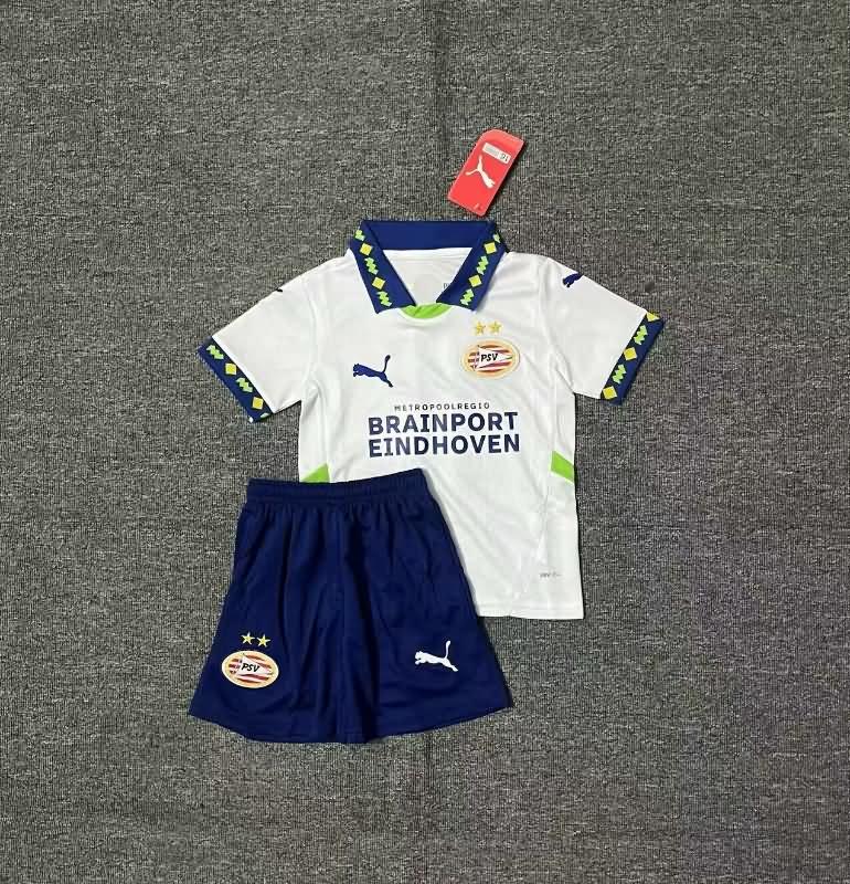 24/25 PSV Eindhoven Third Kids Soccer Jersey And Shorts