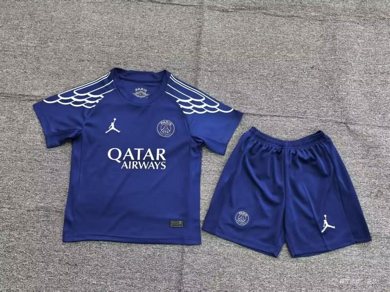 24/25 Paris St Germain Fourth Kids Soccer Jersey And Shorts