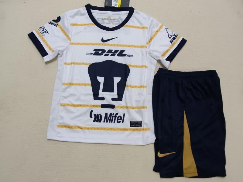 24/25 Pumas UNAM Home Kids Soccer Jersey And Shorts