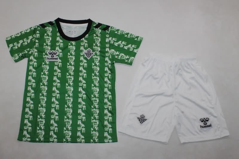 24/25 Real Betis Training Kids Soccer Jersey And Shorts