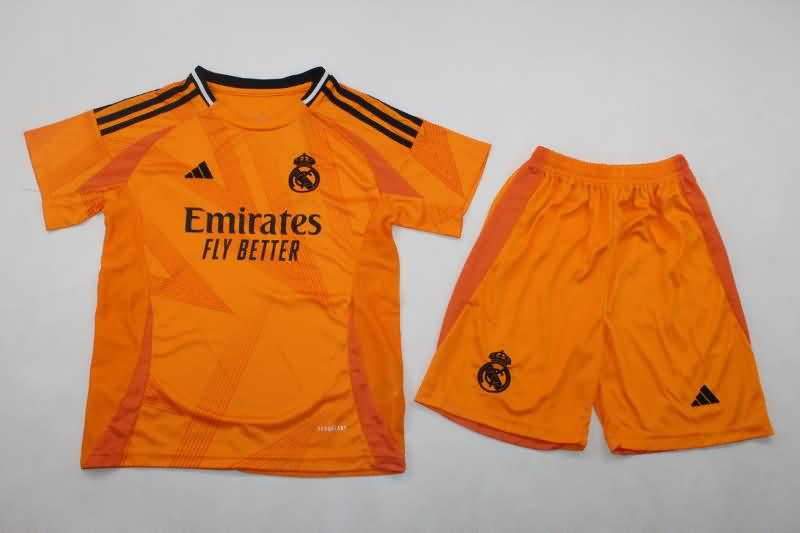 24/25 Real Madrid Away Kids Soccer Jersey And Shorts