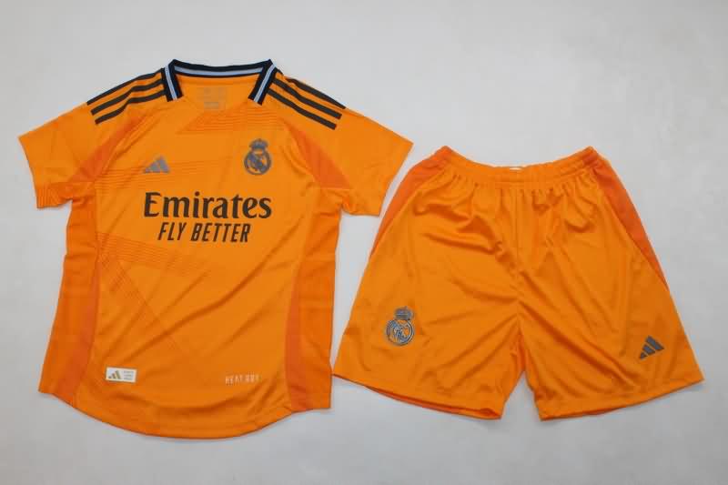 24/25 Real Madrid Away Kids Soccer Jersey And Shorts (Player)