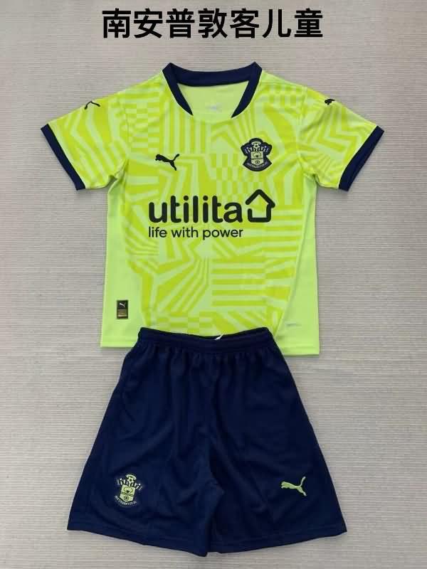 24/25 Southampton Away Kids Soccer Jersey And Shorts