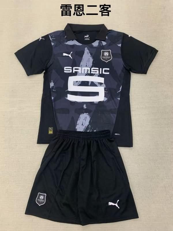 24/25 Stade Rennais Third Kids Soccer Jersey And Shorts